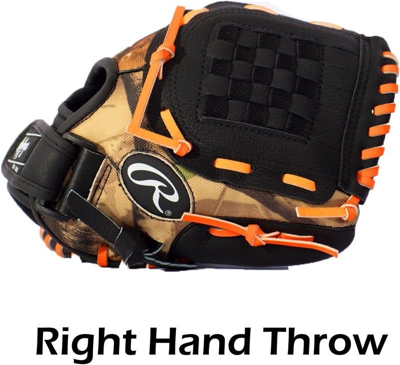 Rawlings Playmaker Camo Kids Baseball Glove for Kids 5-8 - TBall Glove – 10.5" - Right Hand Throw - Glove Fits on Left Hand - Make Selection Carefully - Image 4